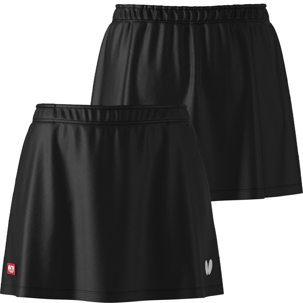 Butterfly Rinoa Skirt - Black - Front/Back